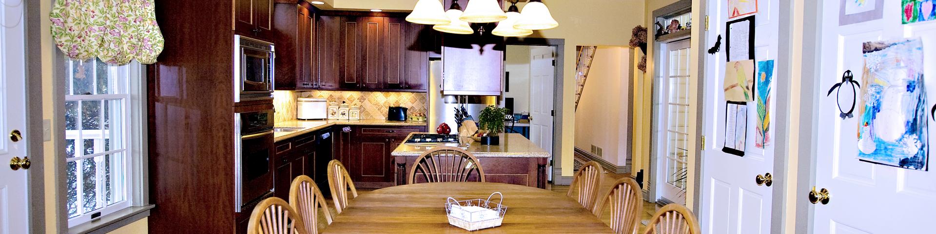 Kitchen view from dining room