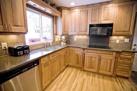 Wide view of the kitchen